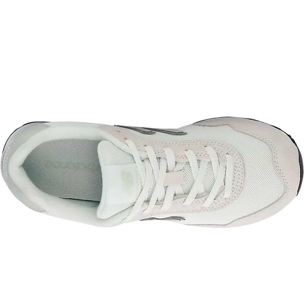 New Balance zapatilla moda mujer 515 BLANCO vista superior