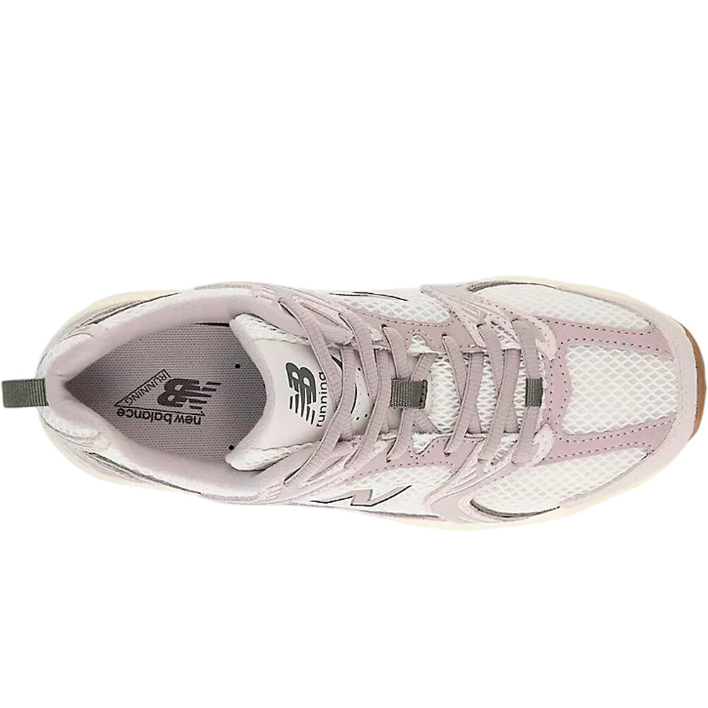 New Balance zapatilla moda mujer 530 BLANCO vista superior