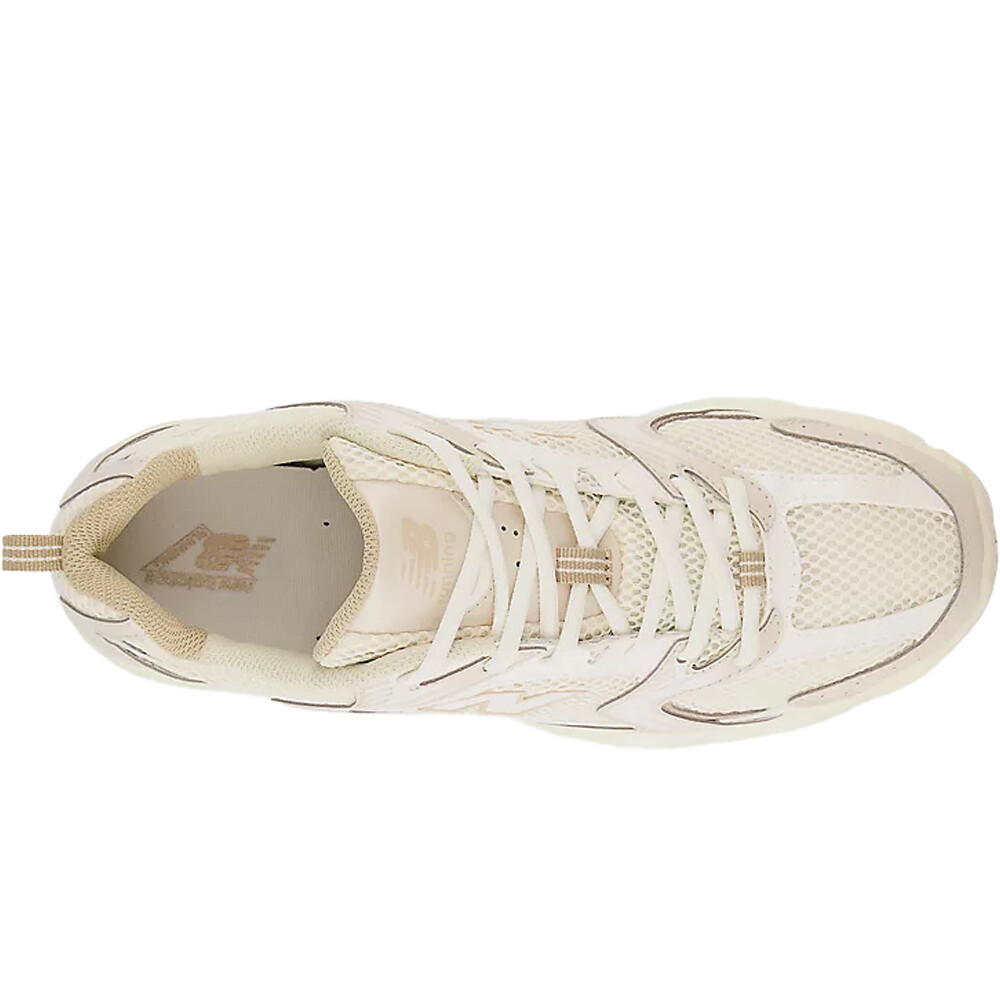 New Balance zapatilla moda mujer 530 MARRON vista superior