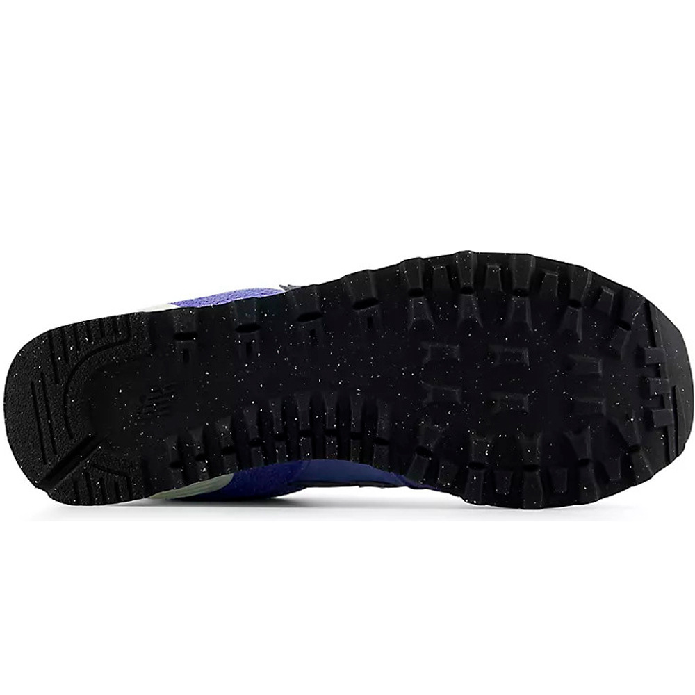 New Balance zapatilla moda mujer 574 AZUL vista trasera