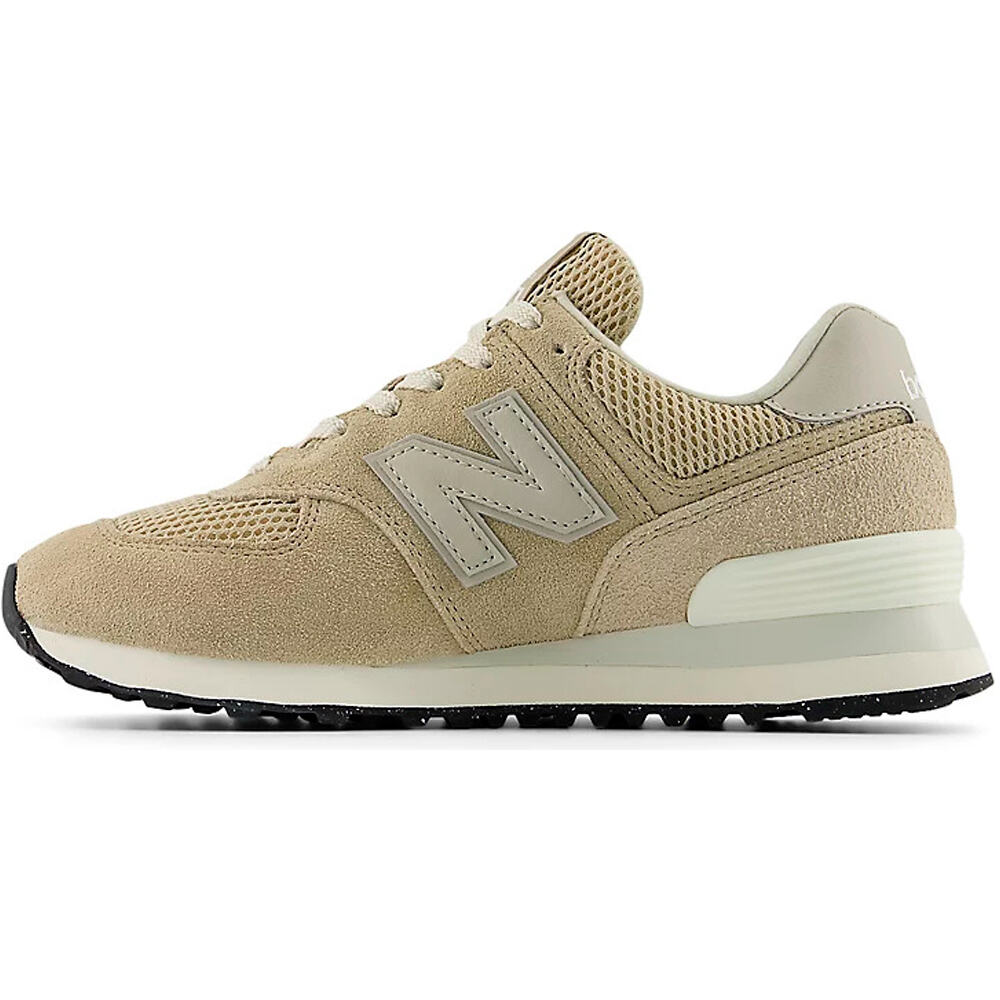 New Balance zapatilla moda mujer 574 MARRON puntera