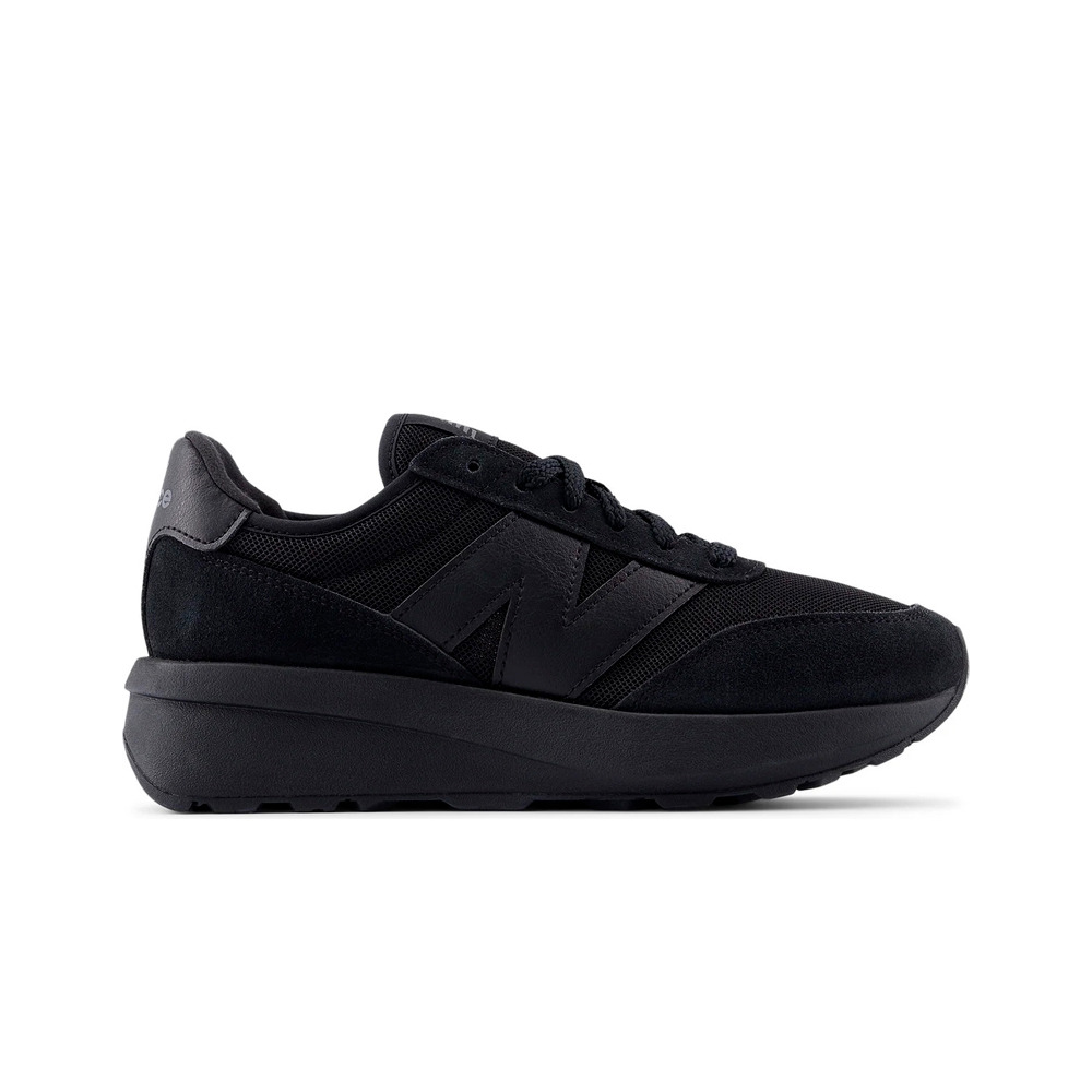 New Balance zapatilla moda niño 370 NEGRO lateral exterior