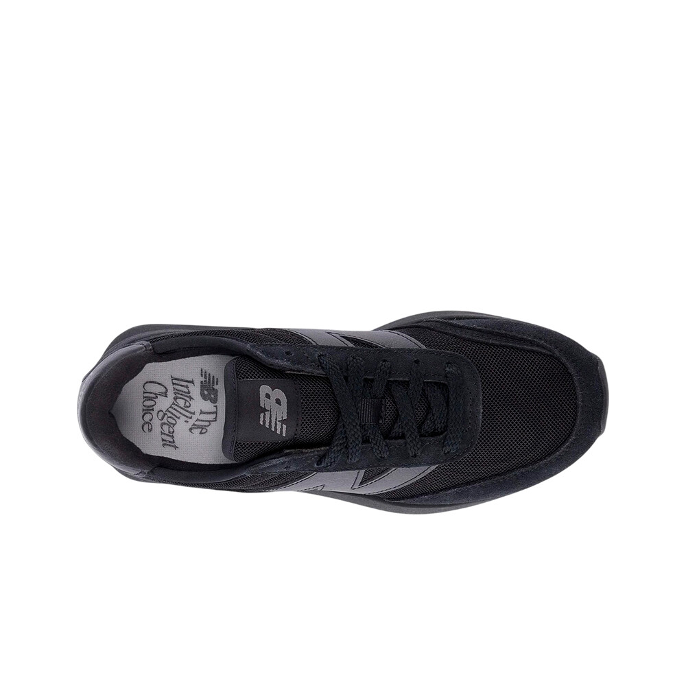 New Balance zapatilla moda niño 370 NEGRO vista superior