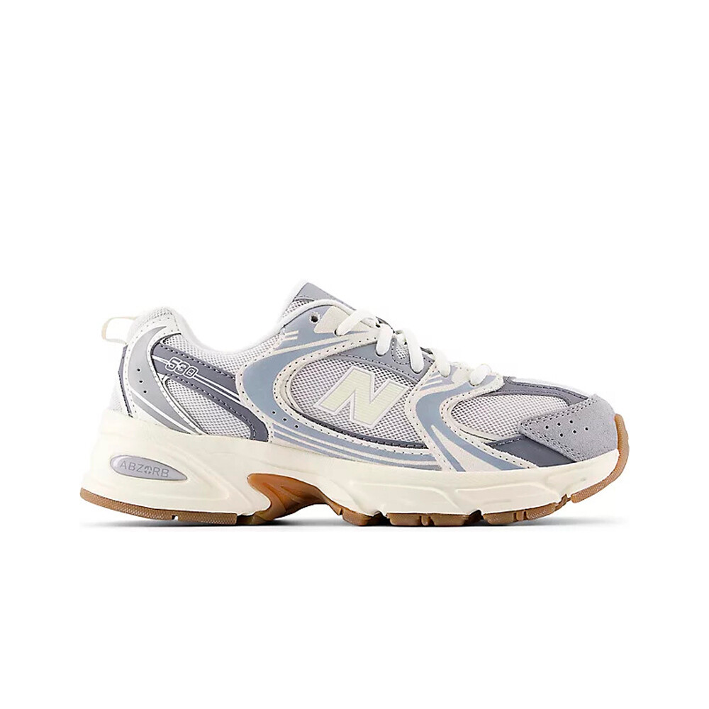 New Balance zapatilla moda niño 530 GRIS lateral exterior