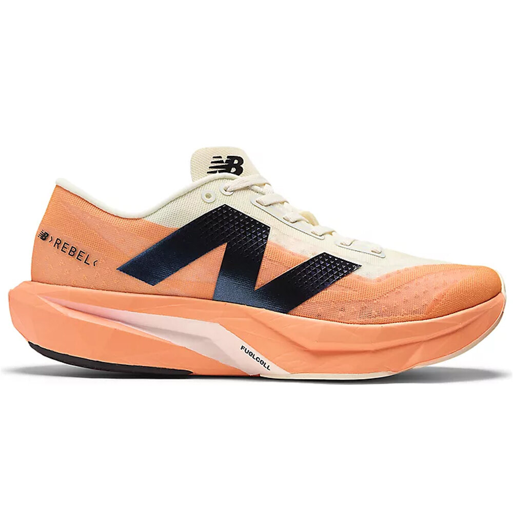 New Balance zapatilla running hombre REBEL V4 BLANCO lateral exterior