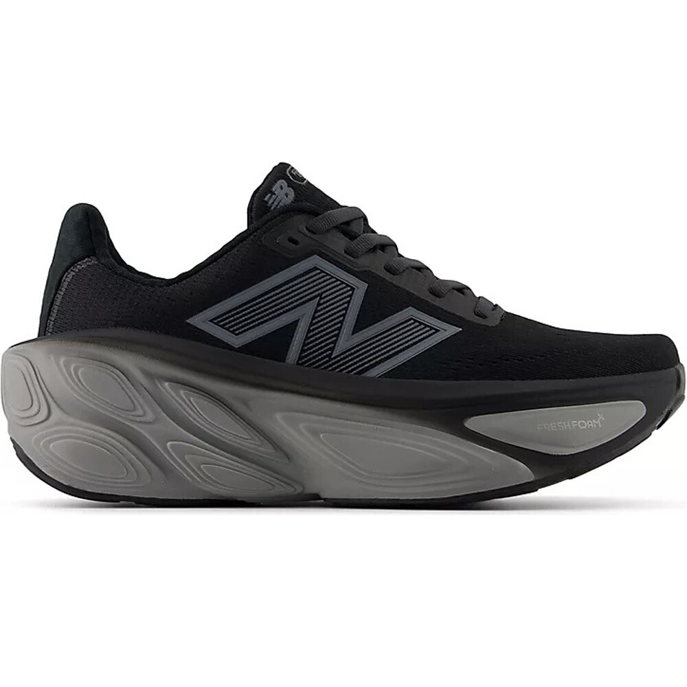 New Balance zapatilla running mujer FRESH FOAM X MORE v5 NEGRO lateral exterior