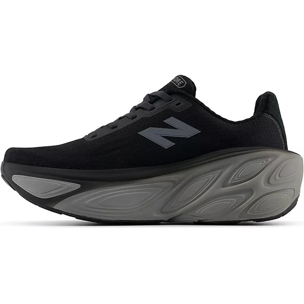 New Balance zapatilla running mujer FRESH FOAM X MORE v5 NEGRO lateral interior