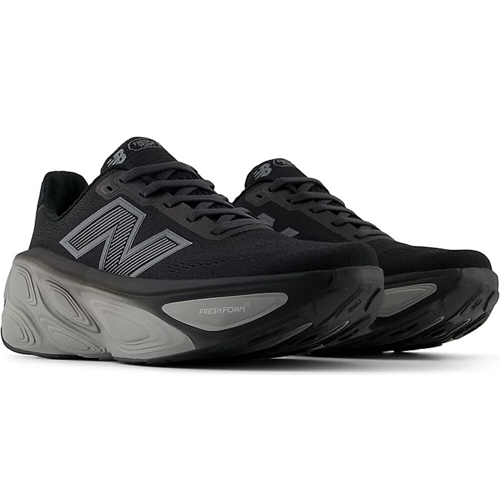 New Balance zapatilla running mujer FRESH FOAM X MORE v5 NEGRO puntera