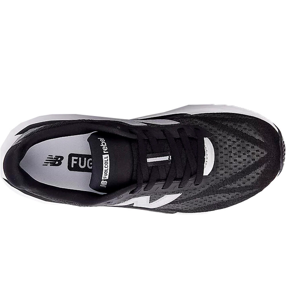 New Balance zapatilla running mujer FUELCELL REBEL V5 NEGRO vista superior