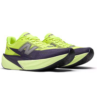 New Balance zapatilla running mujer FUELCELL REBEL V5 VERDE lateral interior