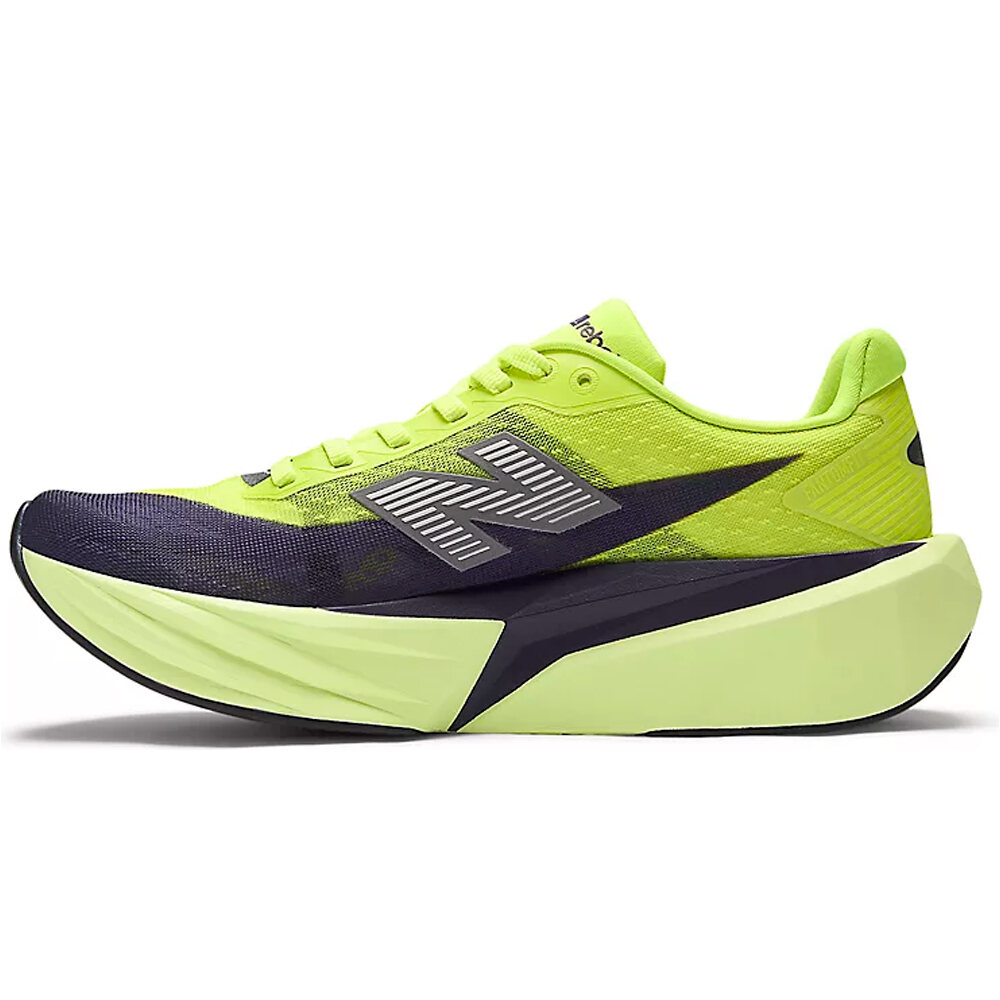 New Balance zapatilla running mujer FUELCELL REBEL V5 VERDE puntera