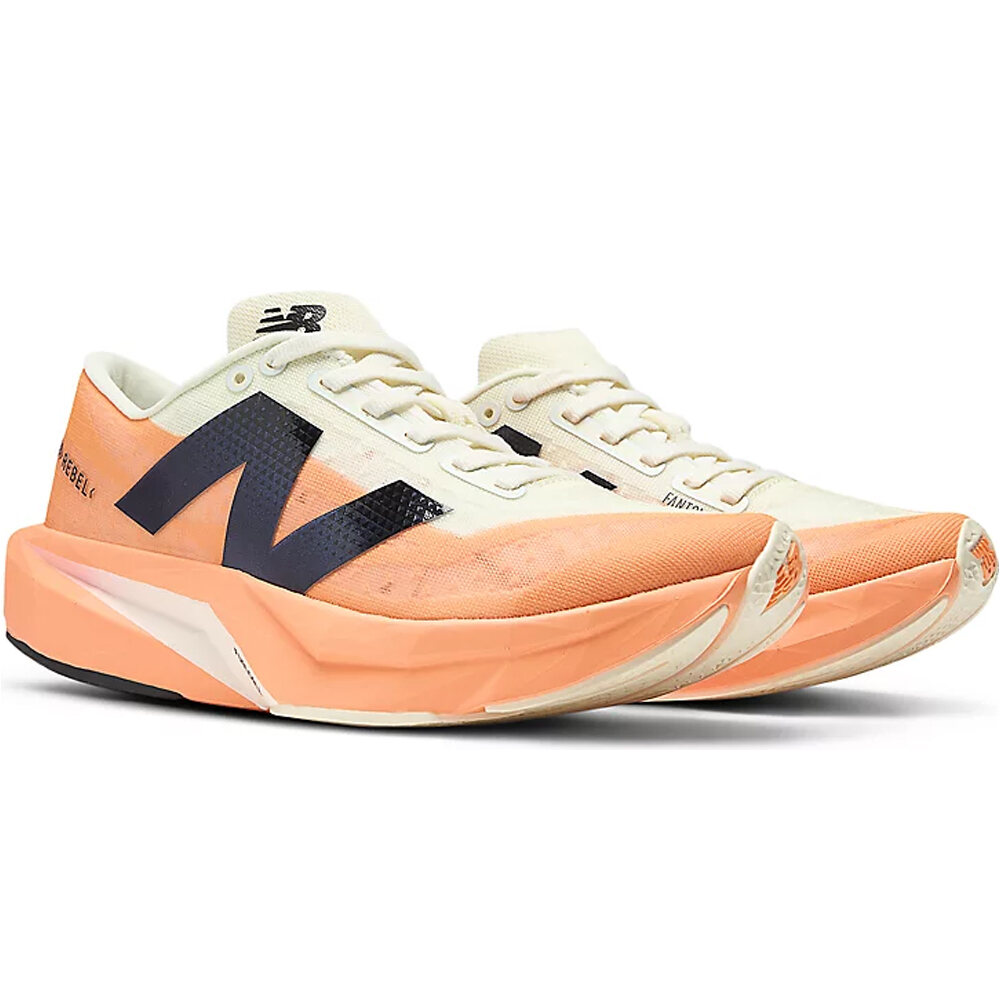 New Balance zapatilla running mujer REBEL V4 NARANJA lateral interior