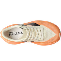 New Balance zapatilla running mujer REBEL V4 NARANJA vista superior