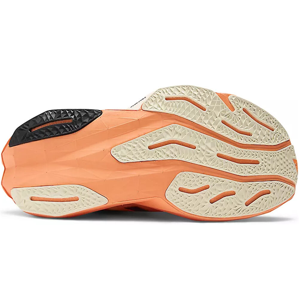 New Balance zapatilla running mujer REBEL V4 NARANJA vista trasera
