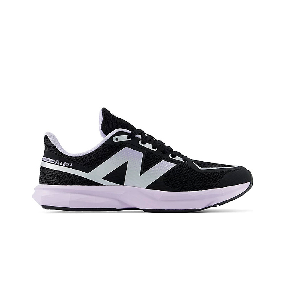 New Balance zapatilla running niño Flash v7 Lace NEGRO vista frontal