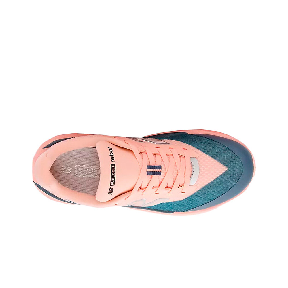 New Balance zapatilla running niño FuellCell Rebel Lace ROSA 04