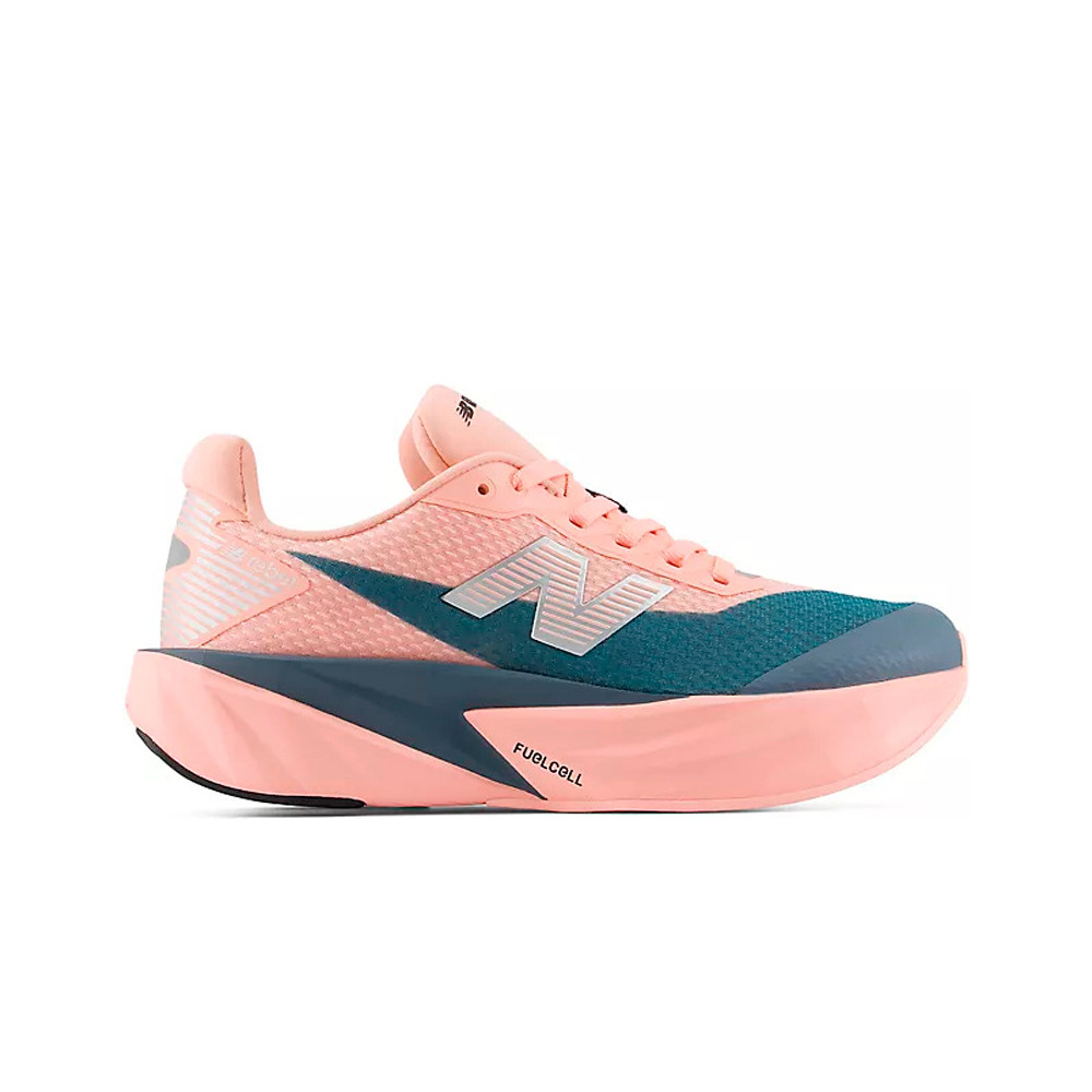 New Balance zapatilla running niño FuellCell Rebel Lace ROSA vista frontal