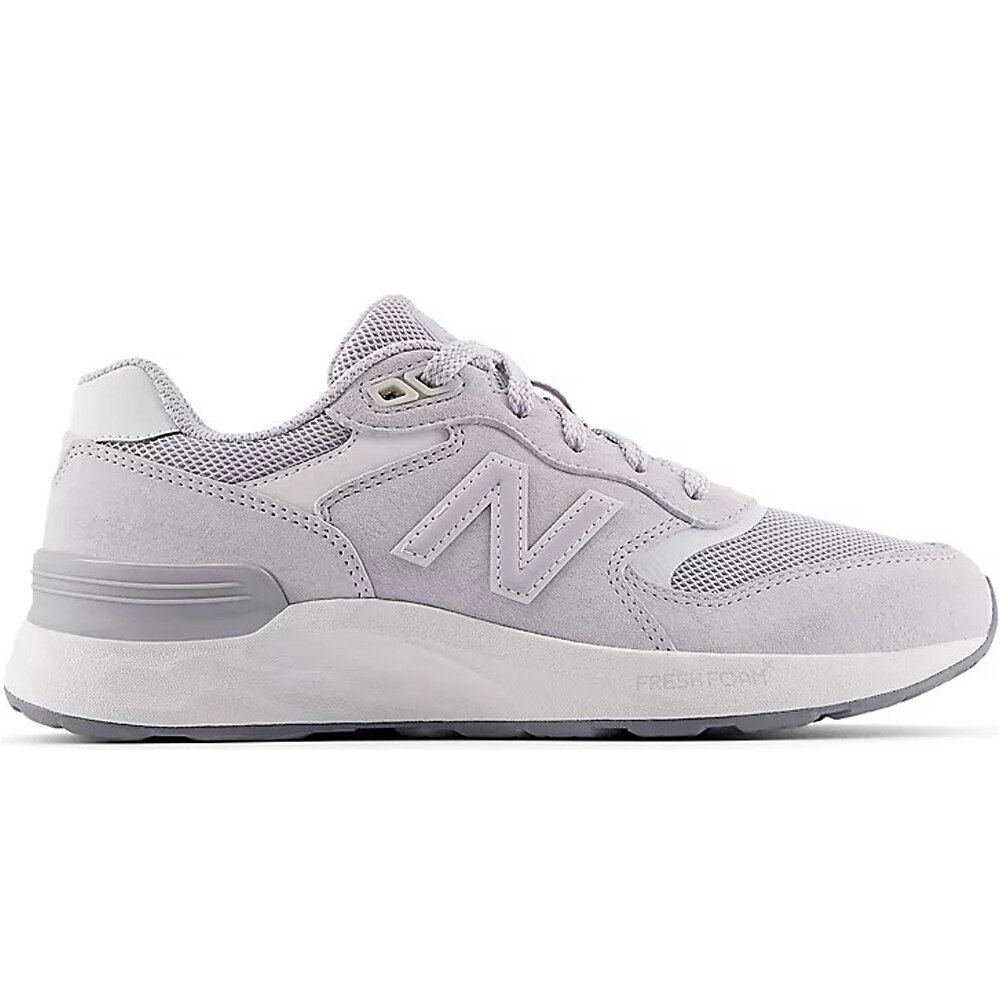 New Balance zapatillas fitness mujer FRESH FOAM WALKING 880 V7 GRIS lateral exterior