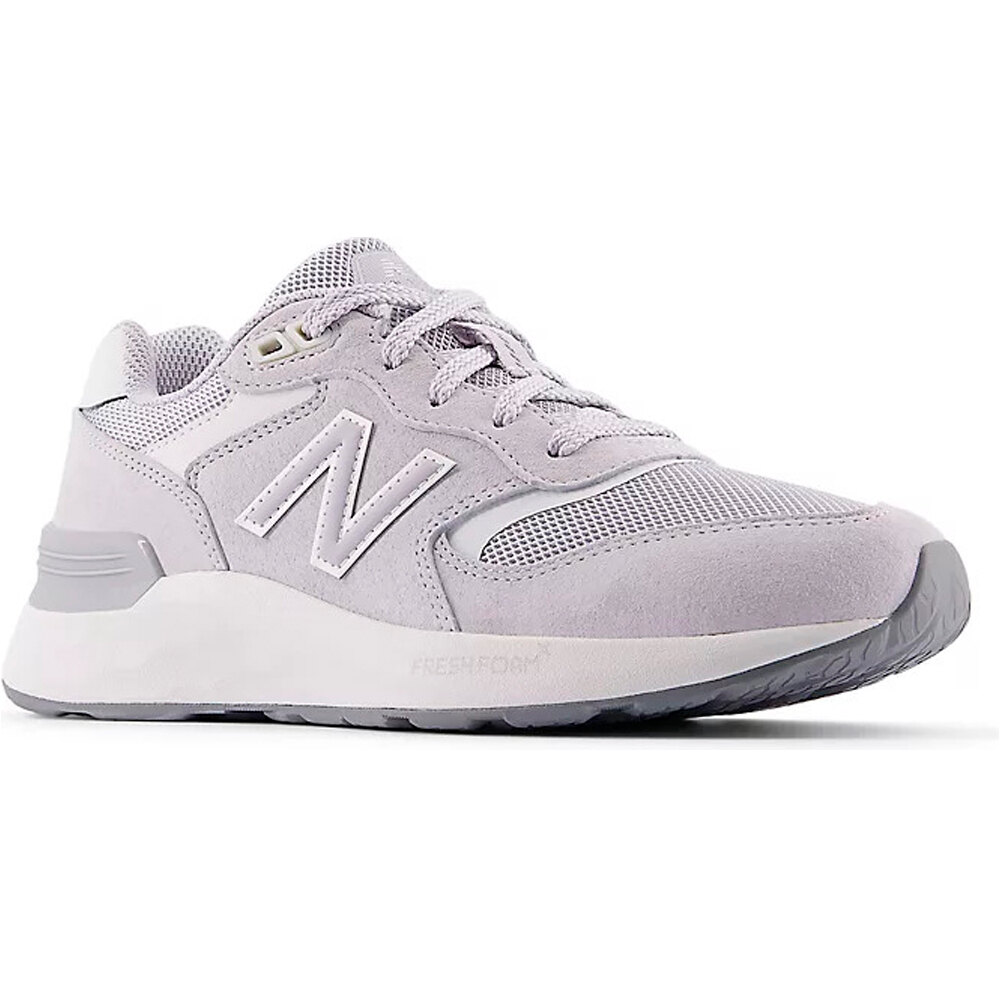 New Balance zapatillas fitness mujer FRESH FOAM WALKING 880 V7 GRIS lateral interior