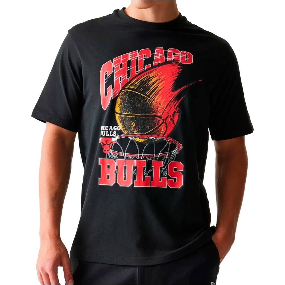New Era camiseta baloncesto CHICAGO BULLS  vista frontal