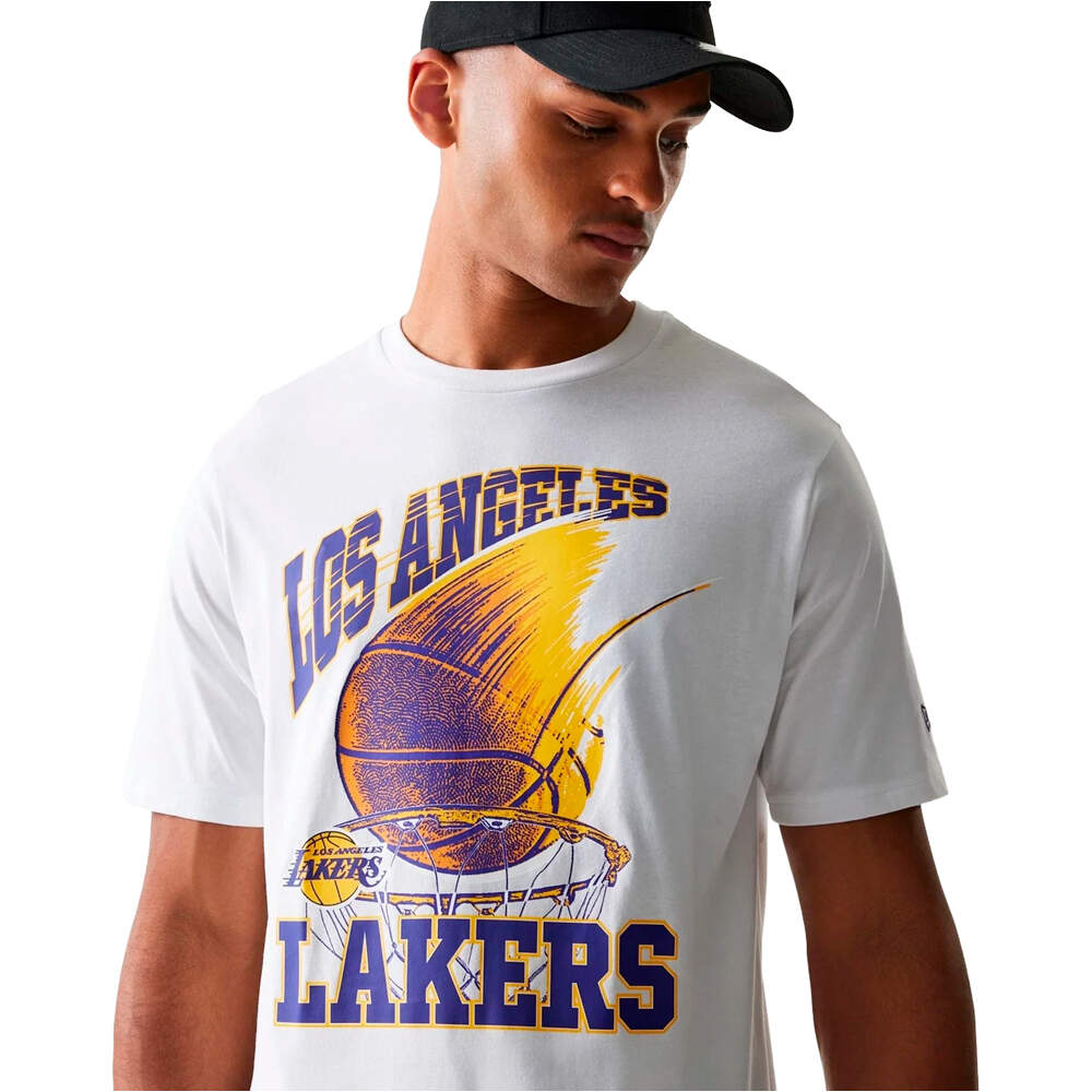 New Era camiseta baloncesto LOS ANGELES LAKERS  vista detalle