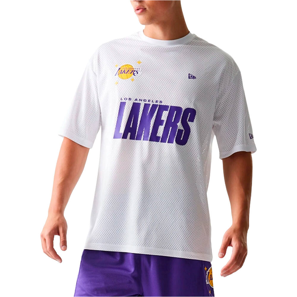 New Era camiseta baloncesto LOS ANGELES LAKERS  vista detalle