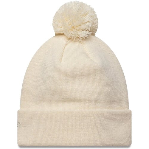 NEW ERA METALLIC BOBBLE BEANIE marron