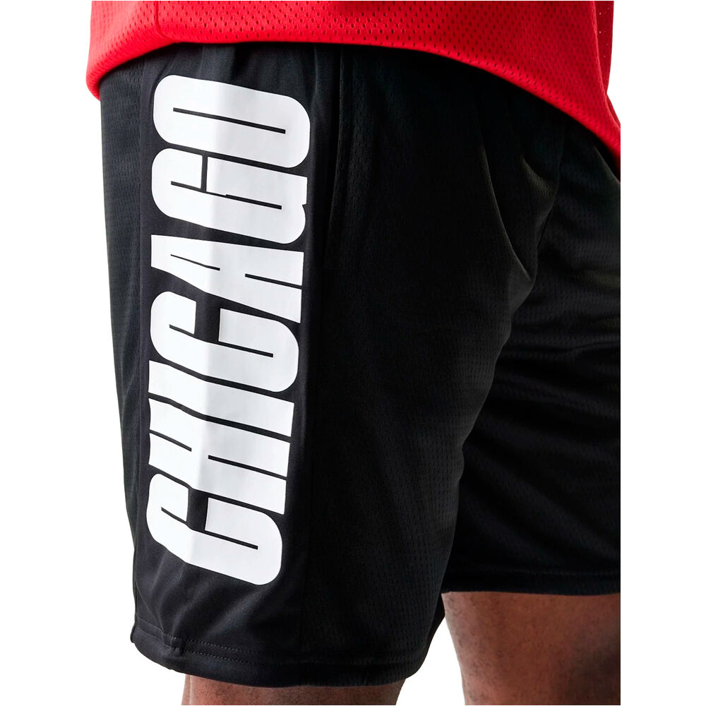 New Era pantalón baloncesto CHICAGO BULLS MESH  03