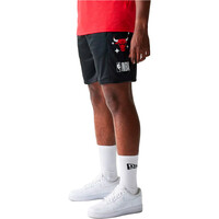 New Era pantalón baloncesto CHICAGO BULLS MESH  vista detalle