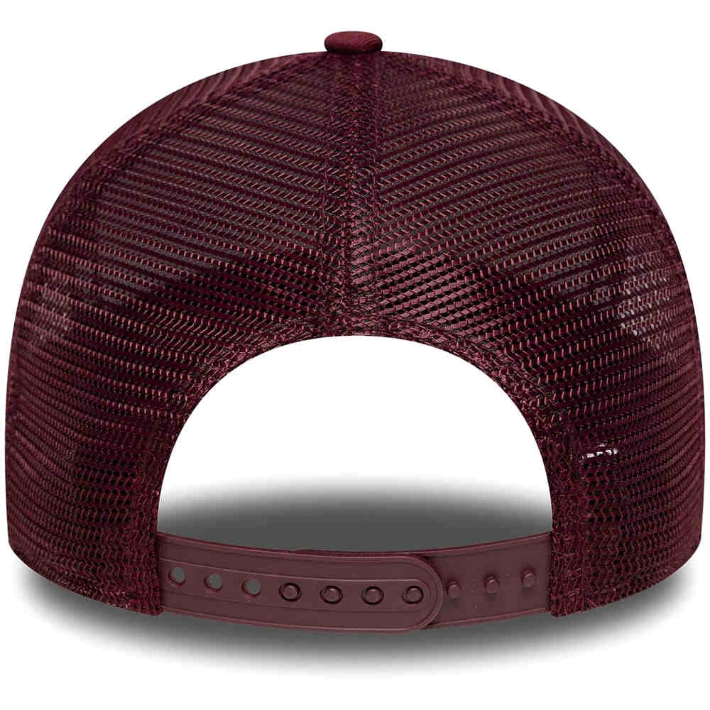 New Era visera lona LEAGUE ESSENTIAL TRUCKER ROJO 01