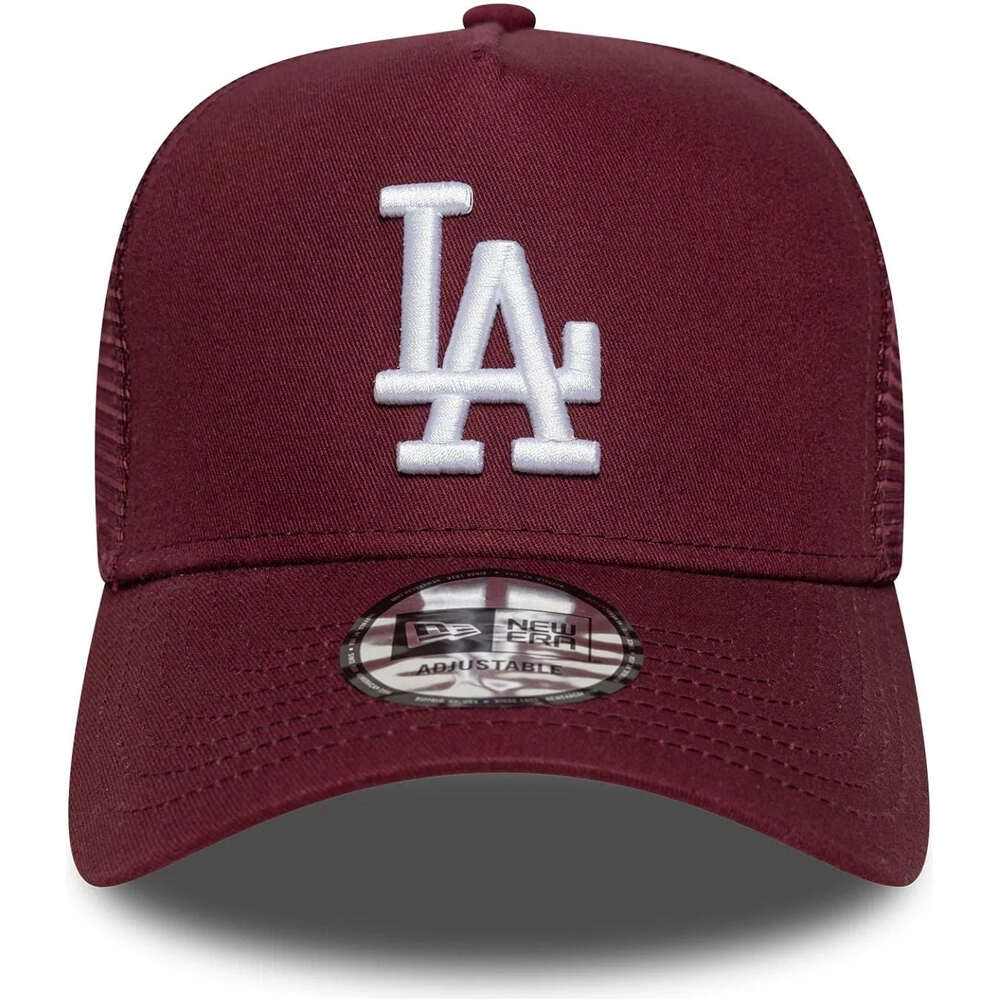 New Era visera lona LEAGUE ESSENTIAL TRUCKER ROJO 02