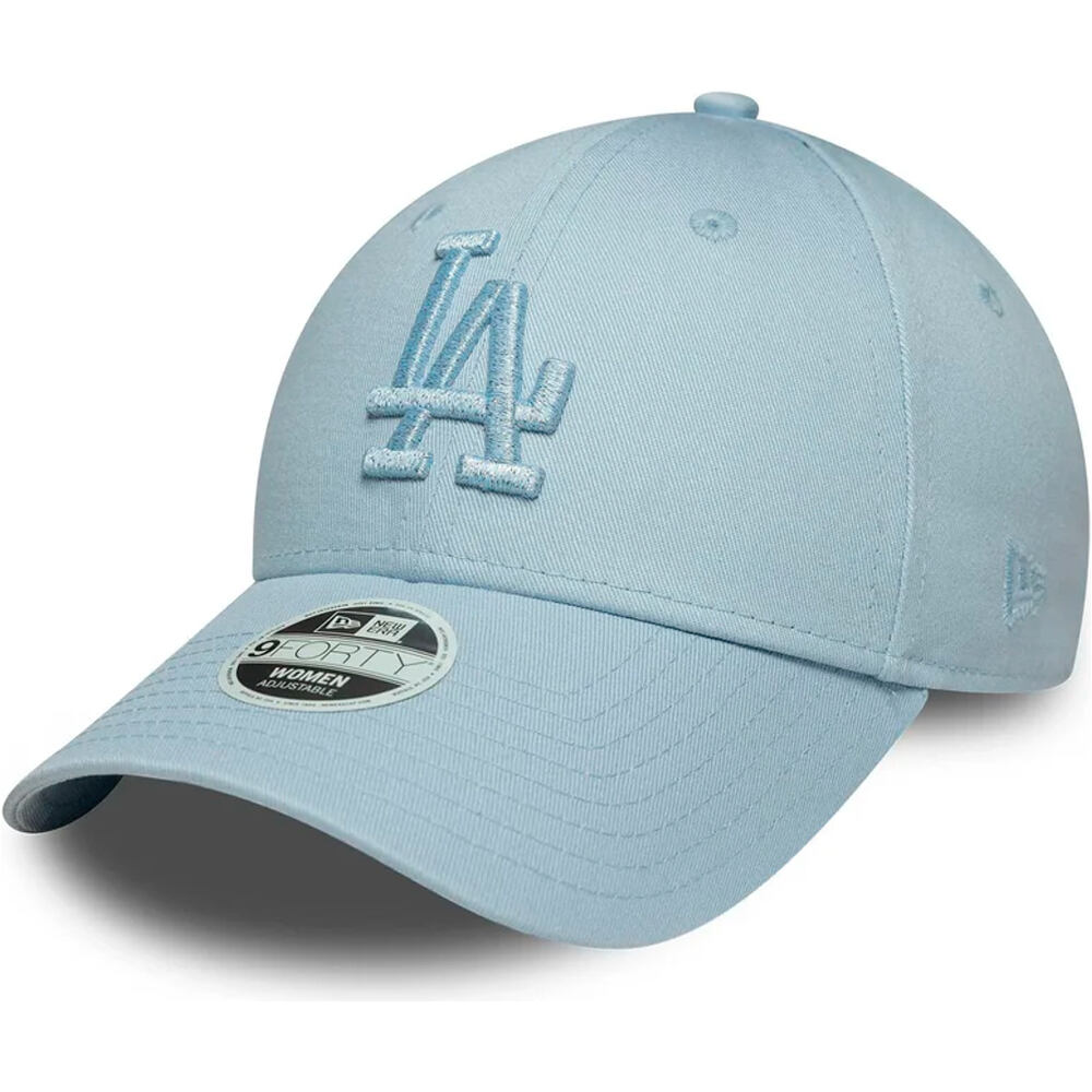New Era visera lona LOS ANGELES DODGERS AZUL vista frontal