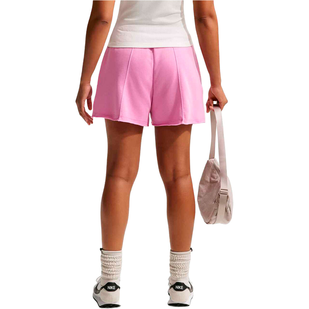 Nike bermuda mujer SPORTSWEAR CHILL MORADO vista trasera