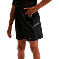 Nike bermuda niño DRI-FIT MILER NEGRO vista frontal