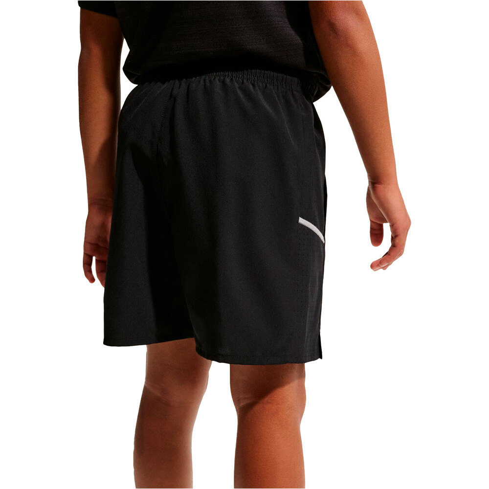 Nike bermuda niño DRI-FIT MILER NEGRO vista trasera