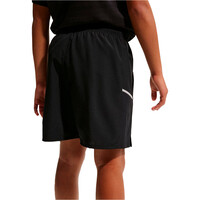 Nike bermuda niño DRI-FIT MILER NEGRO vista trasera