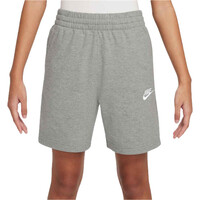 Nike bermuda niño SPORTSWEAR CLUB GRIS vista frontal