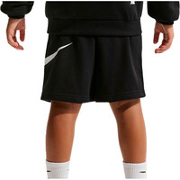 Nike bermuda niño SPORTSWEAR CLUB GRIS vista trasera
