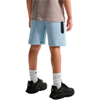 Nike bermuda niño SPORTSWEAR TECH AZUL vista trasera