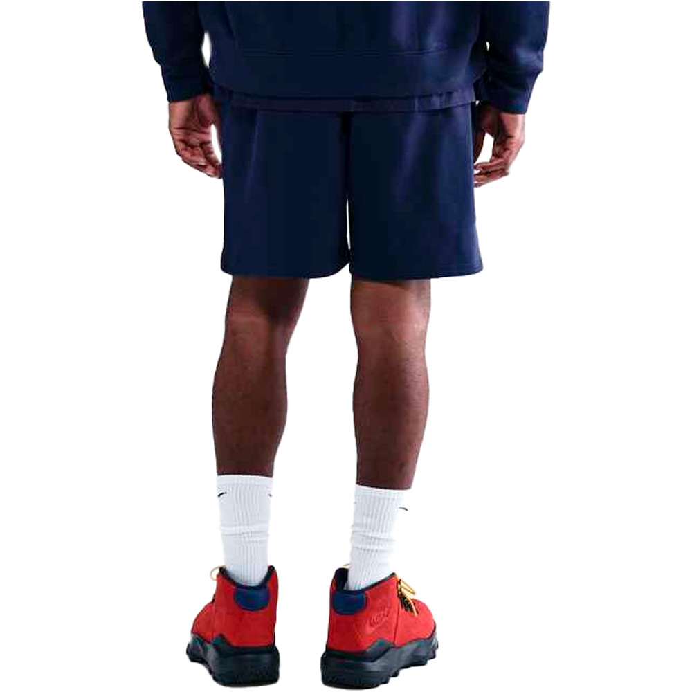Nike bermudas hombre CLUB FLOW AZUL vista trasera