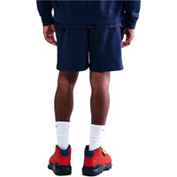 Nike bermudas hombre CLUB FLOW AZUL vista trasera