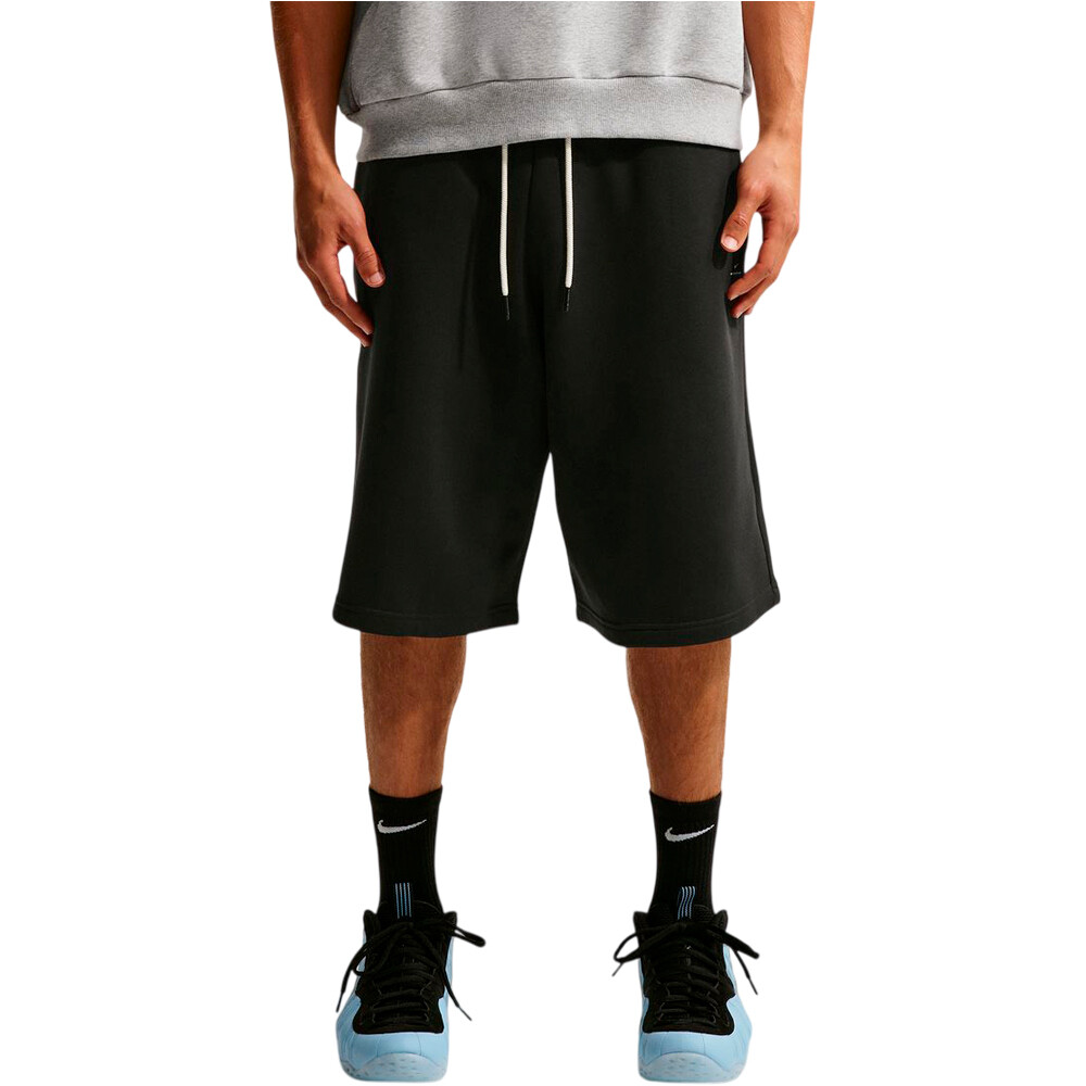 Nike bermudas hombre M NK TF SI FLC 14IN SHORT NEGRO vista frontal