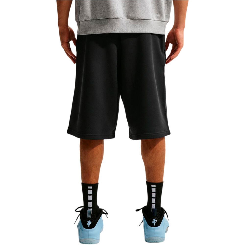 Nike bermudas hombre M NK TF SI FLC 14IN SHORT NEGRO vista trasera
