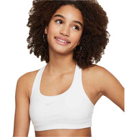 Nike body running niño DRI-FIT SWOOSH BLANCO vista detalle