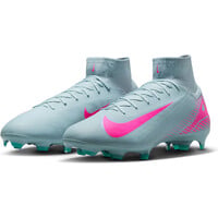 Nike botas de futbol cesped artificial MERCURIAL SUPERFLY 10 PRO FG GRIS lateral interior