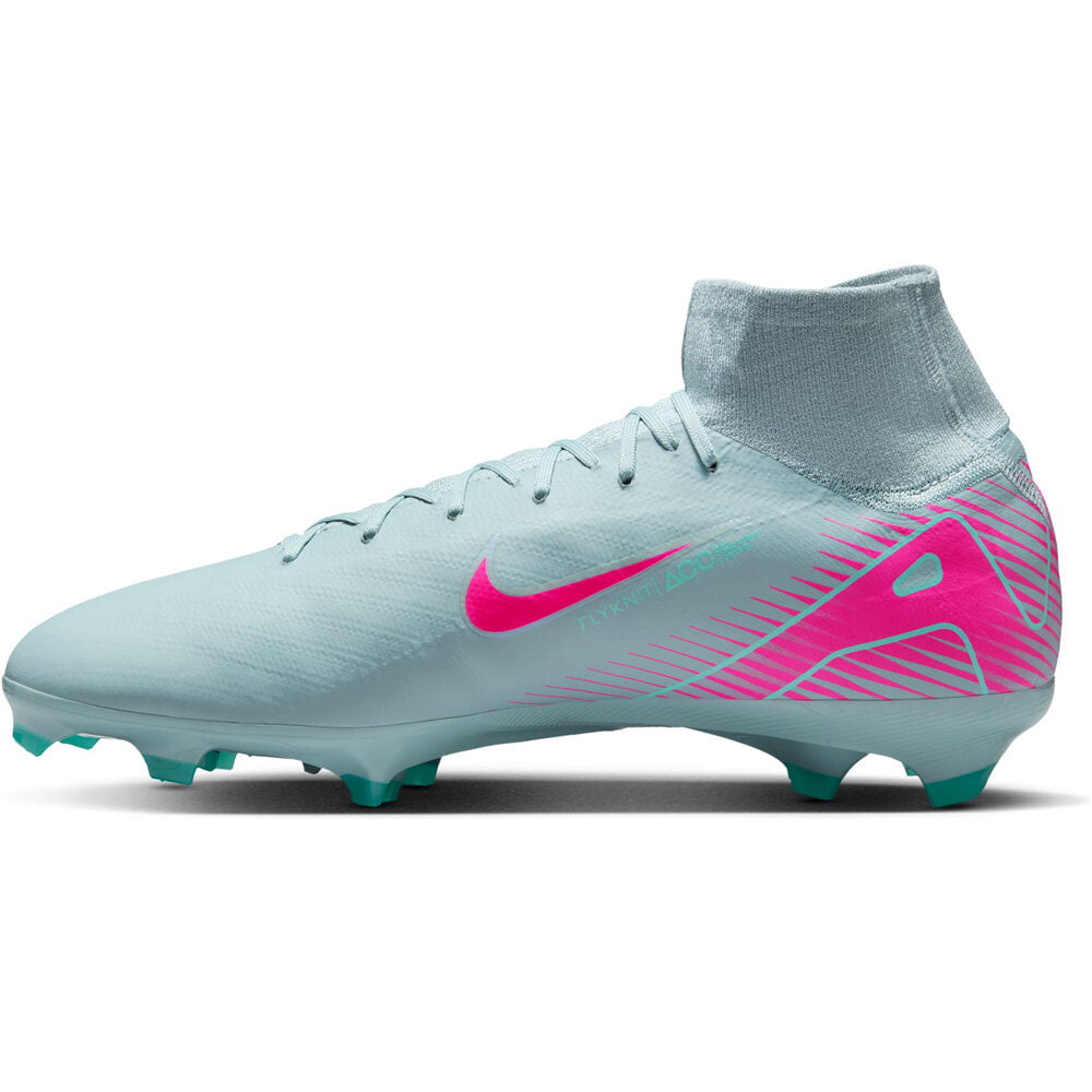 Nike botas de futbol cesped artificial MERCURIAL SUPERFLY 10 PRO FG GRIS puntera
