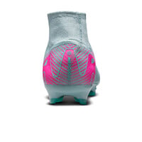 Nike botas de futbol cesped artificial MERCURIAL SUPERFLY 10 PRO FG GRIS vista trasera