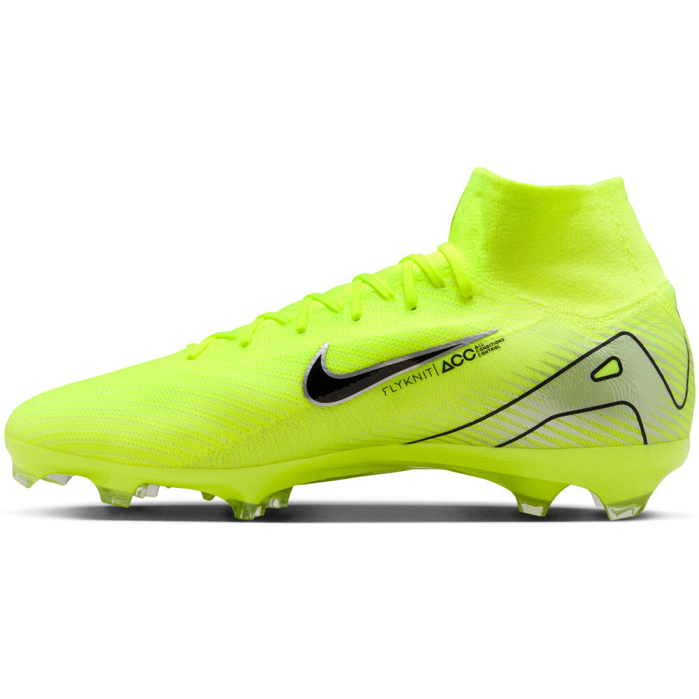 Nike botas de futbol cesped artificial MERCURIAL SUPERFLY 10 PRO FG VERDE puntera