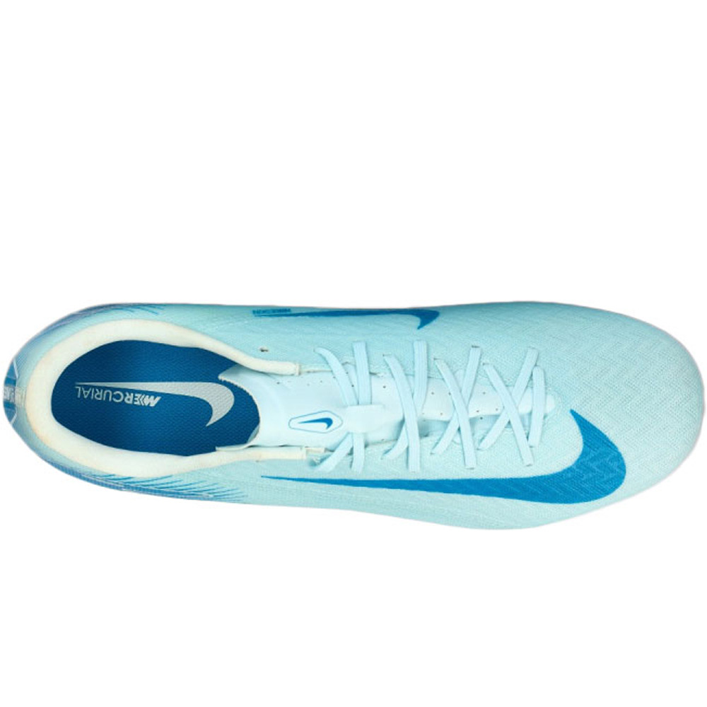 Nike botas de futbol cesped artificial MERCURIAL VAPOR 16 ACADEMY FG/MG AZUL vista superior