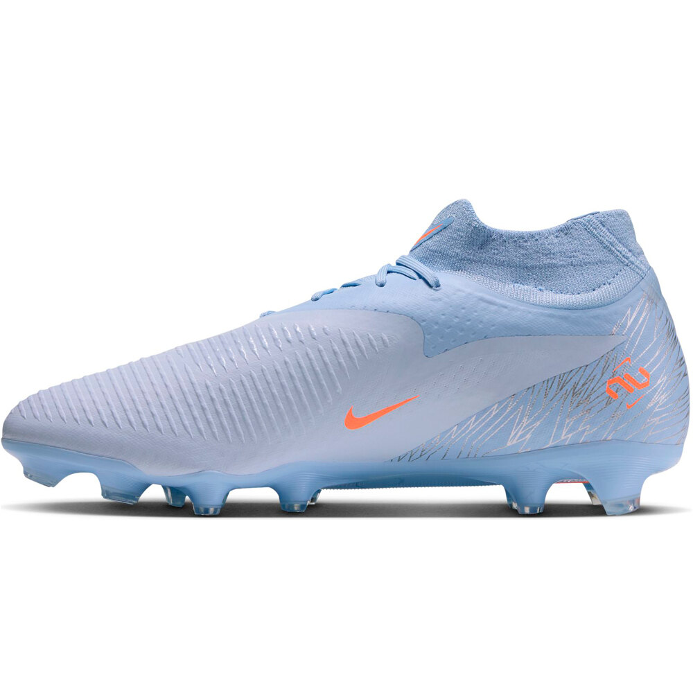 Nike botas de futbol cesped artificial PHANTOM 6 HIGH ACAD FG/MG NU4 NEGRO puntera
